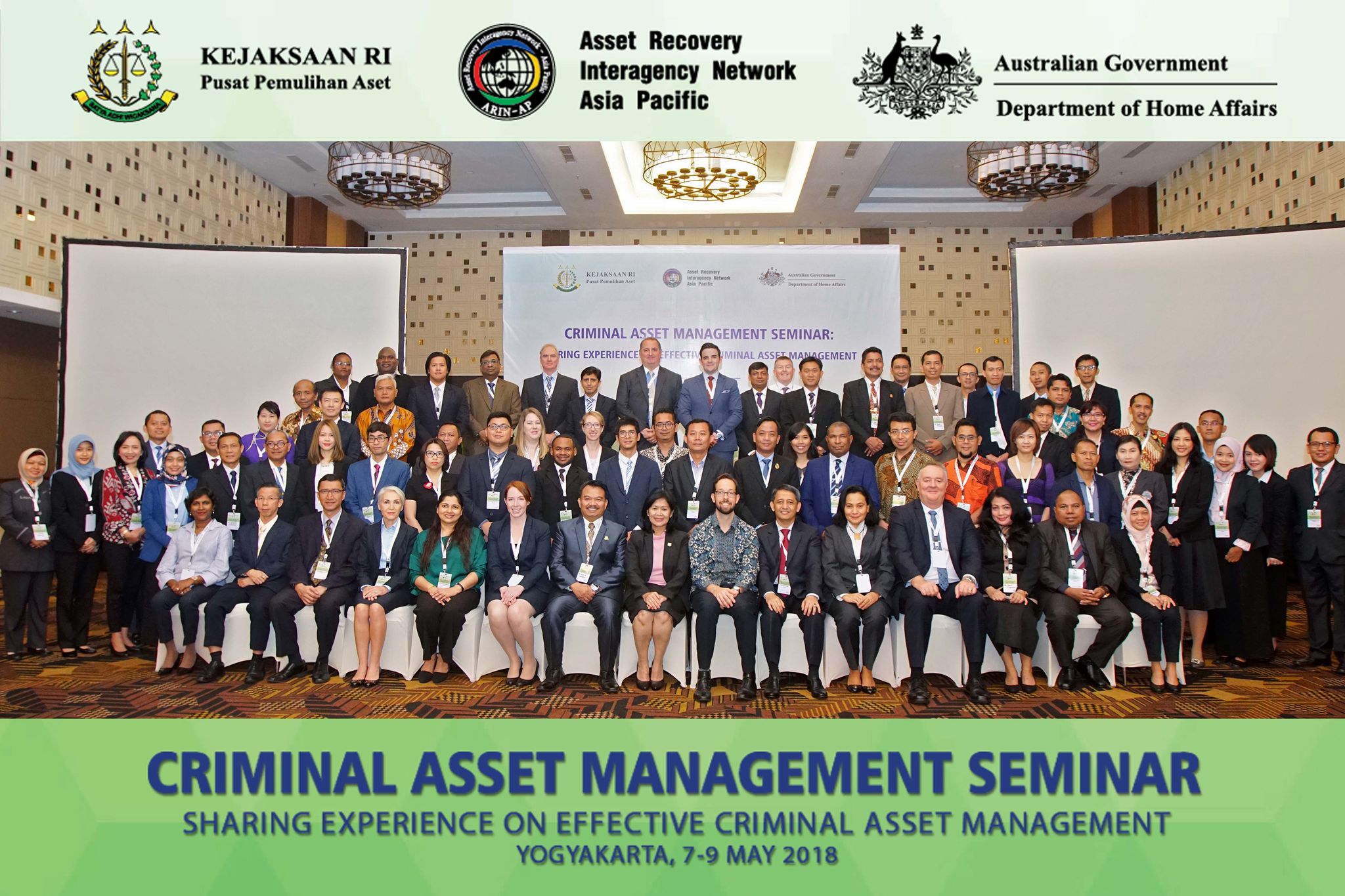 “Criminal Asset Management” Seminar, Jogjakarta, Indonesia,   7-9 May 2018